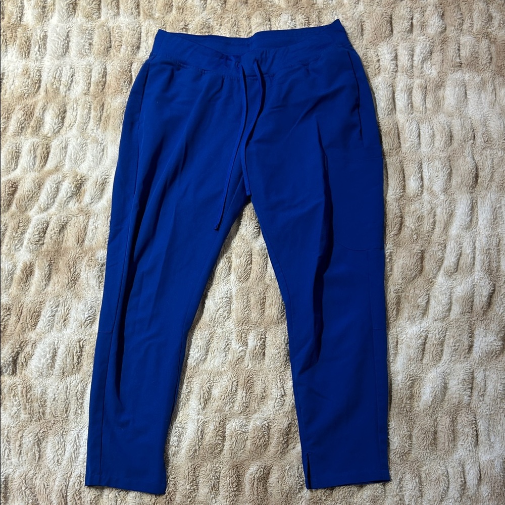 Galaxy Blue Slim Fit Mandala Scrub Bottoms